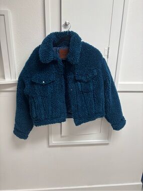 Levi’s Plush Sherpa Button Front Jacket Women’s Small